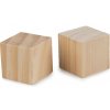 Drevená kocka - polotovar na dotvorenie 3x3 cm - 10 ks prírodné