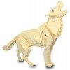 Woodcraft Drevené 3D puzzle vlk