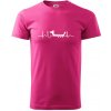 EKG dračia loď - Klasické pánske tričko vyššej gramáže - 3XL ( Purpurová )