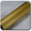 TATechnix Vzorka - 3D Karbonová zlatá polepová WRAP fólia 10x20cm
