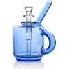 Sklenený vreckový bong GRAV® Kávový hrnček 9 cm Farba: Modrá