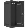 LANBERG RACK CABINET 10” WALL-MOUNT 9U/280X310 (FLAT PACK) WITH GLASS DOOR BLACK WF10-2309-10B Lanberg