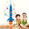 Samolepka na stenu/Tapeta Raketa 160 x 58