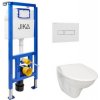 Cenovo zvýhodnený závesný WC set Jika do ľahkých stien / predstenová montáž + WC Jika Nila KMPLJIKAS