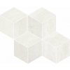 PRESTIGIO TRAVERTINO Bianco Mosaico Cube 30,4x35,2cm Soft Rett.