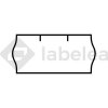 Labelea Samolepiace etikety do klieští, 26x12 mm Contact biele, Farba etikiet Biela ECM2612CON36W