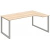 OFFICE PRO s.r.o. HOBIS kancelársky stôl tvarový, ergo ľavý - UE O 1800 L, agát