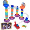 Farebná guľôčková dráha Marble Run DIY s vystreľovačom, 58 dielov