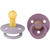 Cumlíky BIBS Colour okrúhle veľkosť 1 Fossil Grey-Mauve