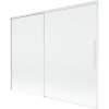 Mexen Rox sprchovací paravan 2-krídlový posuvný 190 x 150 cm, priehľadný, biely - 8C9-190-001-20-00