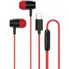 Canyon SEP-5, slúchadlá do uší, integrované ovládanie, hlboké basy, USB-C kábel 1.2m, čierno-červené CNS-CEP5R
