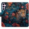 Flipové puzdro iSaprio - Flower Jaguar 02 - Samsung Galaxy A55 5G
