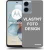 Picasee silikónový čierny obal pre Motorola Moto G24 Vlastný design/motiv