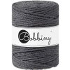Bobbiny bavlněná šňůra na macramé 3ply XXL charcoal