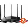 Tenda TX27 Pro Wireless AXE5700 Router Wi-Fi 6E, Gigabit LAN, Gigabit WAN, WPA3, IPv6, Universal Rep
