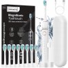 Sonická elektrická zubná kefka Sada s Puzdro + 8 koncoviek USB-C