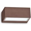 Ideal Lux 213330 vonkajšia nástenná lampa Twin 1x28W | G9 | IP44 - kávová IdealLux 213330