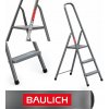 Domáci rebrík 3-stupňový skladací sivý BAULICH