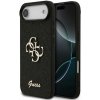 Guess PU Fixed Glitter 4G Metal Logo zadný kryt pre iPhone 17 Air Black