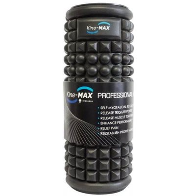 Kine-MAX Professional Massage Foam Roller – Masážny valec – Čierny