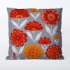 Takoy Obliečka na vankúš 45x45 nepremokavý polyester red flowers 1-HT-00304 | 45 x 45 cm