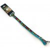 COBBYS PET Textilné vodidlo s labkami 120cm/16mm modré