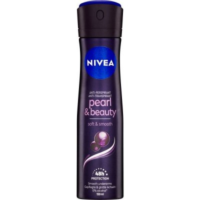 NIVEA Pearl & Beauty Black, antiperspirant v spreji 150 ml, Pearl & Beauty