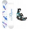 Raven Mia White dámsky snowboard + Raven Fastec FT360 black/mint viazanie + zľava 400,- na príslušenstvo - 139 cm + S (EU 35-40)