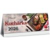 Kalendár 2026 KUCHÁRKA, stolový, týždenný, stĺpcový, 64 str., 300x120mm