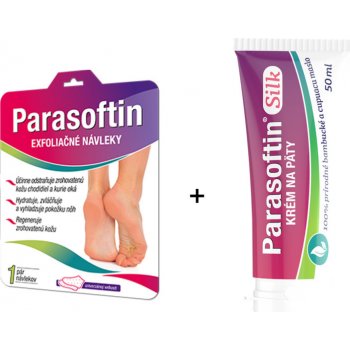 Parasoftin Exfoliačné ponožky 1 set + krém na päty 50 ml darčeková sada od  7,52 € - Heureka.sk