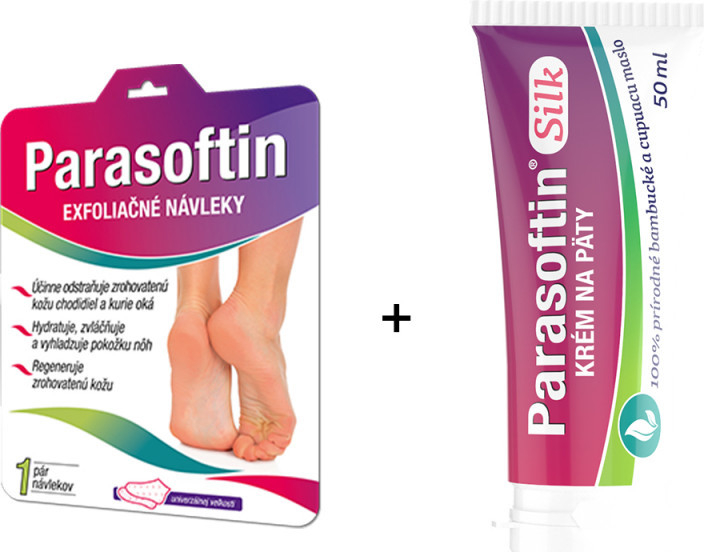 Parasoftin Exfoliačné ponožky 1 set + krém na päty 50 ml darčeková sada od  7,52 € - Heureka.sk