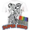 DIY Detské tričko na vyfarbovanie Superhrdina 12–13 rokov