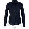 NEOBLU | Basile Women, Piqué blúzka s dl. rukávom, modrá Night, S