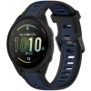 Remienok Sport Wristband čierno-modrý pre Garmin Forerunner 165 20mm