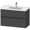 Duravit D-Neo Skrinka pod umývadlo 98,4 cm, matný grafit DE435604949
