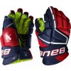 Bauer Vapor 3X S22 JR juniorské rukavice - Junior, 10, tmavě modrá-červená-bílá