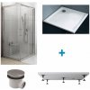 Ravak Harrs - rohový sprchový kút 90 x 90 cm 4v1