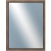 DANTIK - Zrkadlo v rámu, rozmer s rámom 70x90 cm z lišty CARRARA hnedá (2894)