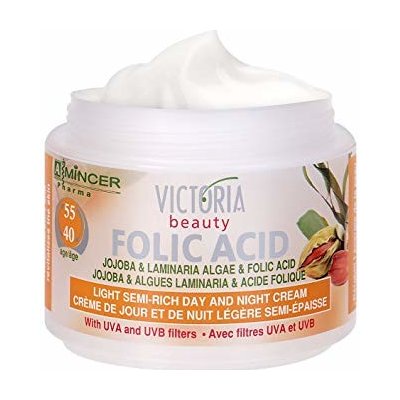 Victoria Beauty Folic Acid Polomastný denný a nočný krém s jojobou a morskými riasami 40+ 50 ml