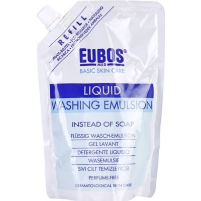 Eubos Basic Skin Care Blue umývacia emulzia náhradná náplň Physiological pH Without Alkaline Soap and Perfume 400 ml