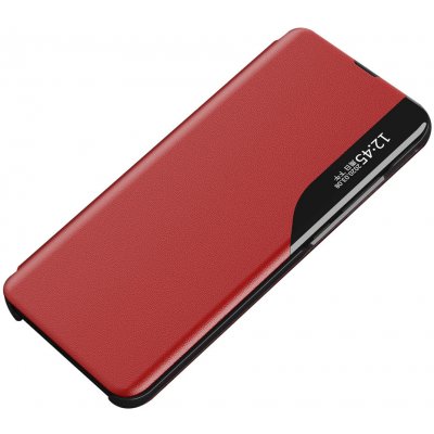 Knížkové puzdro s imitáciou kože pre Xiaomi Poco X4 NFC Red
