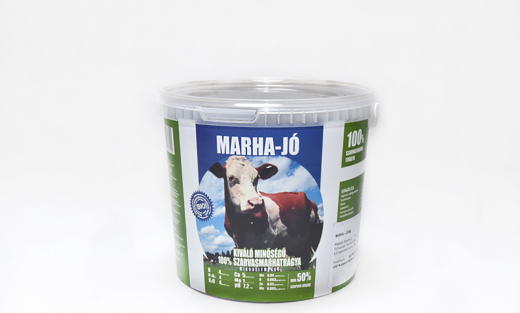 Kravský hnoj peletovaný Marha-Jó 4kg vedro