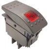 Kolískový vypínač RK1-06 ON-OFF, 20A, červené podsvietenie 12V