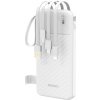 DUDAO 122298 DUDAO K11 10000 mAh Externá nabíjačka s káblami biela