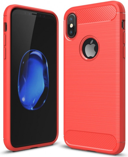 Púzdro AppleKing odolné iPhone X / XS – červené