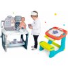Smoby Set zdravotnícky pult pre lekára Baby Care Center s lavicou na kreslenie s omaľovánkami