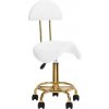 Kozmetická stolička 6001-G zlato-biela II. kategória