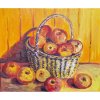 Zátišie s košíkom - Mgr. art. Michalková Anna, originálny, ručne maľovaný obraz M (do veľkosti 65x65cm) Viac farieb