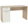 Tempo Kondela Písací stôl, dub sonoma/biely, EGON