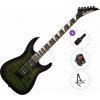 Jackson JS Series Dinky Arch Top JS32Q DKA HT AH Basic SET Transparent Green Burst Elektrická gitara
